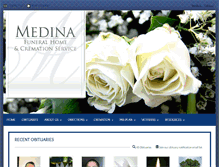 Tablet Screenshot of medinafuneralhome.com